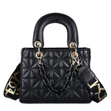 Classic Quilted Shoulder Bag for Women, PU Leather Crossbody Bag