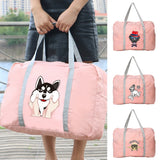 Dog Series Print Travel Bag Zipper Toiletries Organizer