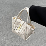 Hollow Wing Shoulder Bag Summer Bucket Purse Handbag