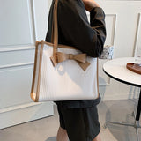 Casual Bow Shoulder Bag Large Capacity for Women