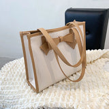 Casual Bow Shoulder Bag Large Capacity for Women