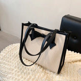 Casual Bow Shoulder Bag Large Capacity for Women