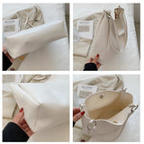 Women's Leather Shoulder Bag Solid PU Travel Top Handle Tote Bag