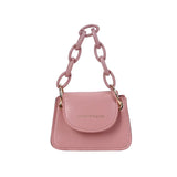 Women Square Shoudler Crossbody Messenger Satchel Tote Chain Handbag