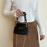 Women Square Shoudler Crossbody Messenger Satchel Tote Chain Handbag