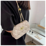 Rhombic Lattice Chain Bag Small Square Messenger Women's Bag