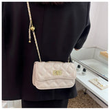 Rhombic Lattice Chain Bag Small Square Messenger Women's Bag