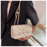 Rhombic Lattice Chain Bag Small Square Messenger Women's Bag