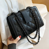 Chain Women's Handbag Small PU Leather Shoulder Bag