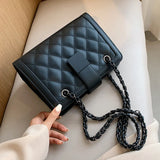 Chain Women's Handbag Small PU Leather Shoulder Bag