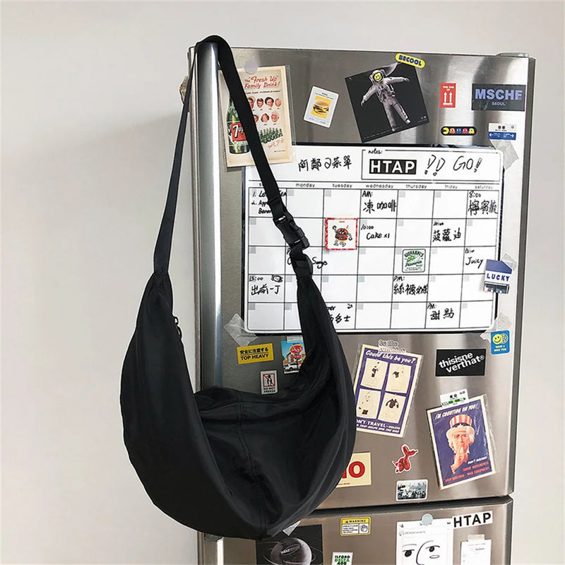 Korea Chains Women's Bag Backpack Crossbody Messenger Canvas Bag