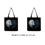 Animal Print Shopper Shoulder Bag High Capacity Portable
