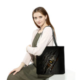 Animal Print Shopper Shoulder Bag High Capacity Portable