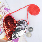 Kids Mermaid Sequins Messenger Bag Coin Purse Sac A Dos