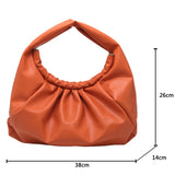 Women's PU Leather Shoulder Bag Hand High Short Handbags