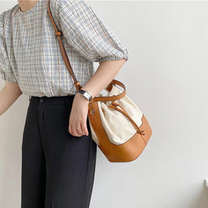 Canvas Bucket Bag Crossbody Bags Shopping Bags