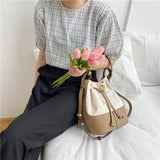 Canvas Bucket Bag Crossbody Bags Shopping Bags
