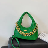 Thick Chain Shoulder Bags Texture High Messenger Bag PU Leather Tote Bag