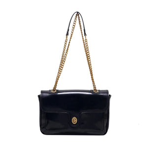 Large PU Leather Shoulder Bag Chains Messenger Handbag Women Ladies