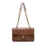 Large PU Leather Shoulder Bag Chains Messenger Handbag Women Ladies
