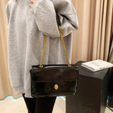 Large PU Leather Shoulder Bag Chains Messenger Handbag Women Ladies