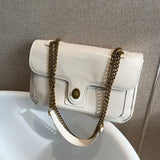 Large PU Leather Shoulder Bag Chains Messenger Handbag Women Ladies
