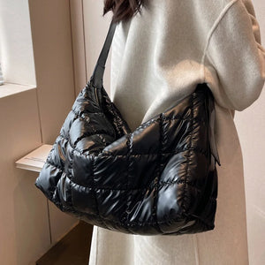 Large Women's Shopping Bag Texture Messenger Bags