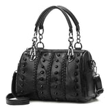 Riveted Tote Handbag Women Clutch Bag