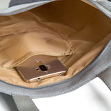 Floral Print Canvas Shoulder Bag Women High Capacity Shopping Handbag