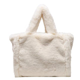 Plush Outdoor Shoulder Bag Soft Totes for Women