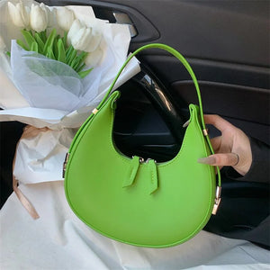 PU Armpit Bag Tote Shoulder Bag Dumpling Bag Handle Bag for Women