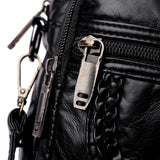 Women's PU Leather Shoulder Bag Crossbody Phone Wallet Multifunction Belt Bag