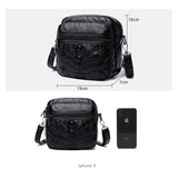 Women's PU Leather Shoulder Bag Crossbody Phone Wallet Multifunction Belt Bag