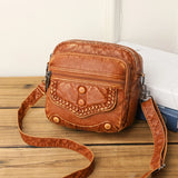 Women's PU Leather Shoulder Bag Crossbody Phone Wallet Multifunction Belt Bag