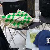 Plaid Women Shoulder Bags Harajuku Canvas Y2k Schoolbag