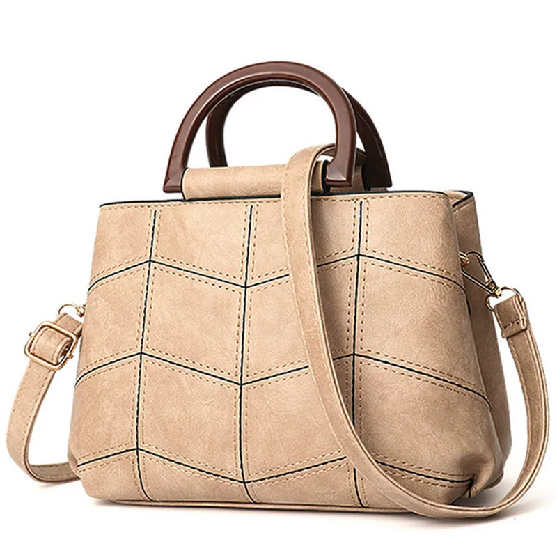 Women Leather Bags Set PU Handbag