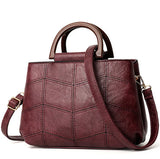 Women Leather Bags Set PU Handbag