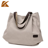 Canvas Beach Bag Women Large Capacity Shoulder High Messenger Bags