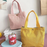 Canvas Tote Bag Lunch Bag Food Portable Small Lunchbox Bag
