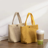 Canvas Tote Bag Lunch Bag Food Portable Small Lunchbox Bag