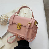 Solid Messenger Bag PU Women's Crossbody Bag