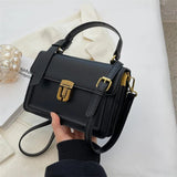 Solid Messenger Bag PU Women's Crossbody Bag