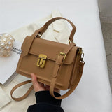 Solid Messenger Bag PU Women's Crossbody Bag