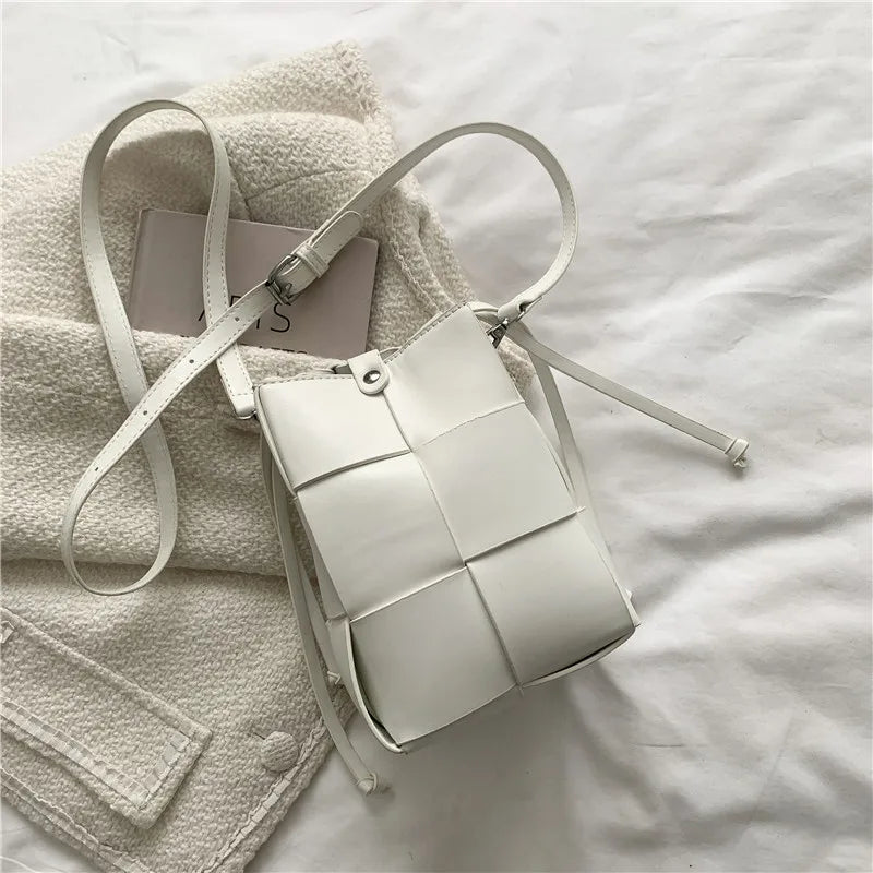 Soft Leather Bucket Bag Shoulder Bag Crossbody Bag for Women