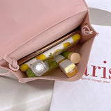 Fashionable PU Side Bag for Women - Lipstick Design