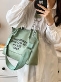 Large Capacity Women's Shoulder Bag Top Handle Shopper Bag