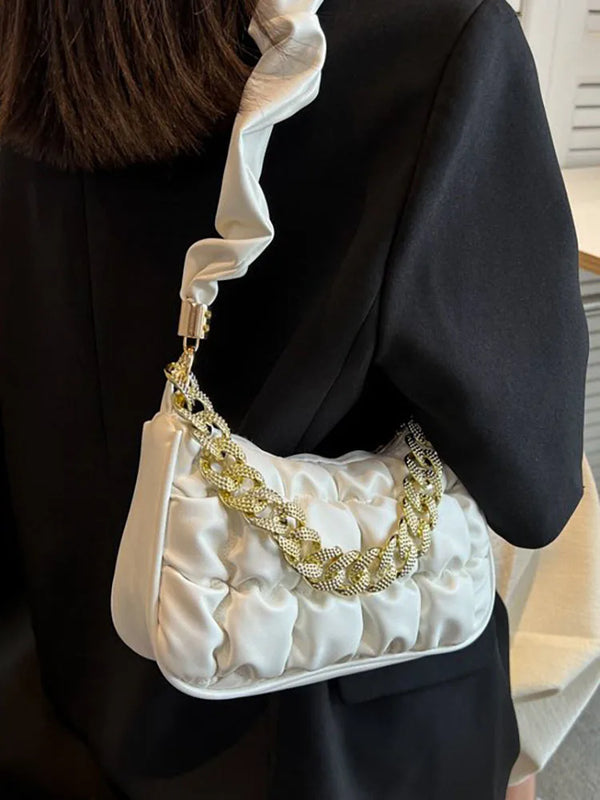 Thick Chain Shoulder Bag Underarm Crossbody Female Bags