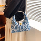 Denim Beach Shoulder Bag Ladies Casual Hobo Tote Bag