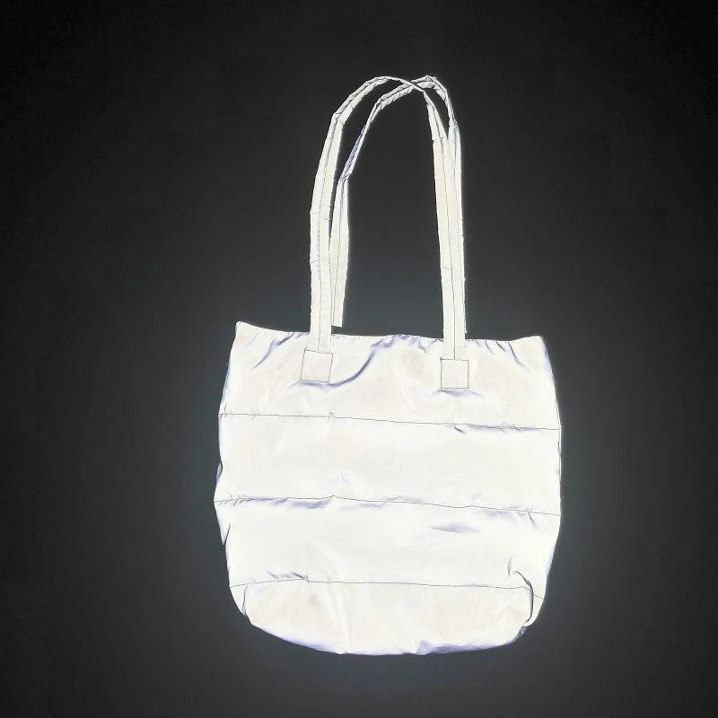 Women's Laser Tote Shoulder Bag Large Shopping Purse