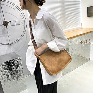 Leopard Print Shoulder Strap Tote Bags Rainbow Purses and Handbags